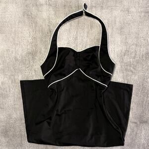 Vintage Retro Halter Bodycon Midi Dress